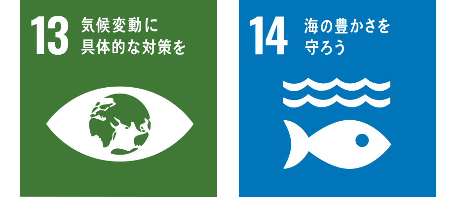 SDGs目標13、14アイコン