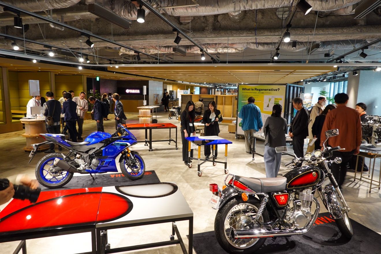 ヤマハのバイク部品をインテリアにアップサイクル 「ものづくりに込め 